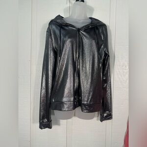 NFL Couture New Orleans Saints Metallic Couture Full Zip Womens XL EUC